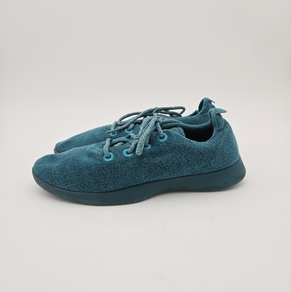 ALLBIRDS Mens Merino Wool Runner Teal Sneakers Size 12 - Picture 1 of 7